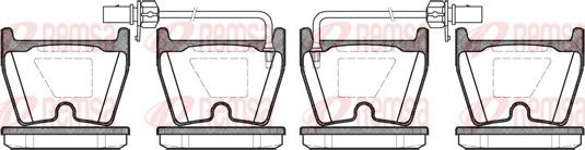 Remsa 0896.02 - Kit de plaquettes de frein, frein à disque cwaw.fr