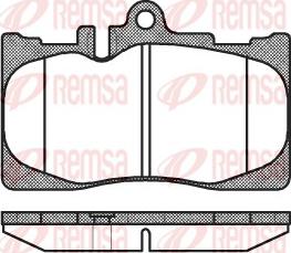 Remsa 0890.00 - Kit de plaquettes de frein, frein à disque cwaw.fr