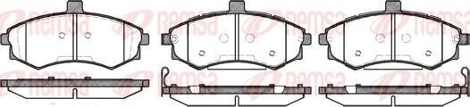 Remsa 0893.02 - Kit de plaquettes de frein, frein à disque cwaw.fr