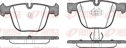 Remsa 0892.00 - Kit de plaquettes de frein, frein à disque cwaw.fr