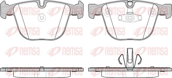 Remsa 0892.20 - Kit de plaquettes de frein, frein à disque cwaw.fr