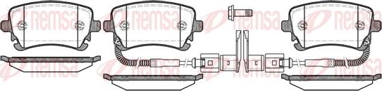 Remsa 0897.02 - Kit de plaquettes de frein, frein à disque cwaw.fr