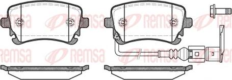 Remsa 0897.11 - Kit de plaquettes de frein, frein à disque cwaw.fr