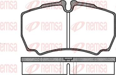 Remsa 0849.00 - Kit de plaquettes de frein, frein à disque cwaw.fr