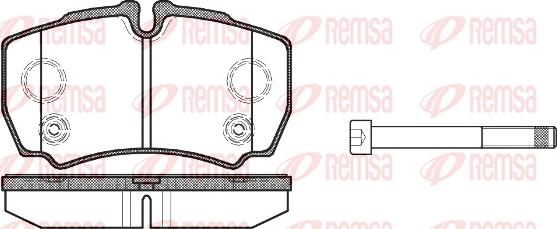 Remsa 0849.10 - Kit de plaquettes de frein, frein à disque cwaw.fr