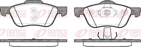 Remsa 0844.00 - Kit de plaquettes de frein, frein à disque cwaw.fr