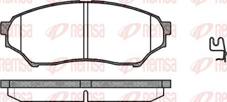 Remsa 0845.01 - Kit de plaquettes de frein, frein à disque cwaw.fr