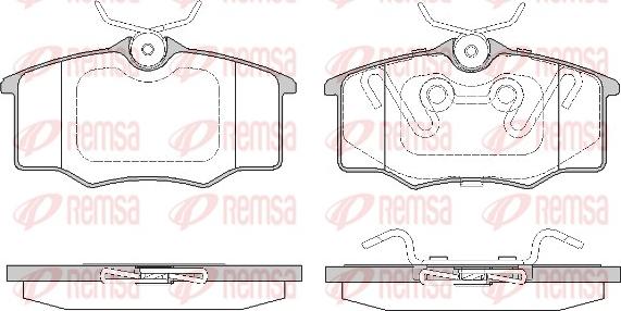 Remsa 0846.20 - Kit de plaquettes de frein, frein à disque cwaw.fr