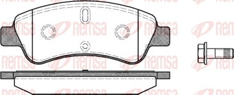 Remsa 0840.10 - Kit de plaquettes de frein, frein à disque cwaw.fr