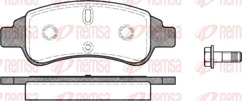 Remsa 0840.30 - Kit de plaquettes de frein, frein à disque cwaw.fr