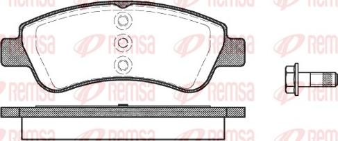 Remsa 0840.20 - Kit de plaquettes de frein, frein à disque cwaw.fr