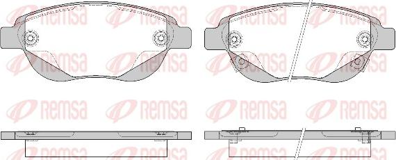 Remsa 0841.02 - Kit de plaquettes de frein, frein à disque cwaw.fr