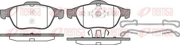 Remsa 0843.10 - Kit de plaquettes de frein, frein à disque cwaw.fr