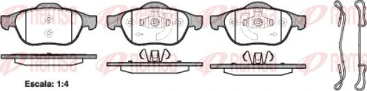 BENDIX 573245B - Kit de plaquettes de frein, frein à disque cwaw.fr