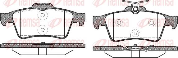 Remsa 0842.40 - Kit de plaquettes de frein, frein à disque cwaw.fr