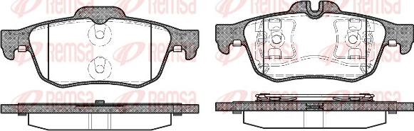 Remsa 0842.60 - Kit de plaquettes de frein, frein à disque cwaw.fr