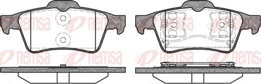 Remsa 0842.00 - Kit de plaquettes de frein, frein à disque cwaw.fr