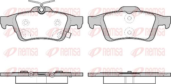 Remsa 0842.11 - Kit de plaquettes de frein, frein à disque cwaw.fr