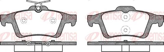 Remsa 0842.30 - Kit de plaquettes de frein, frein à disque cwaw.fr