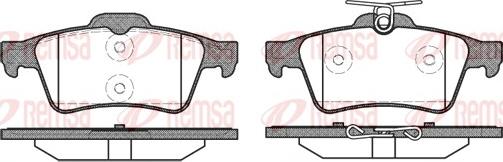 Remsa 0842.20 - Kit de plaquettes de frein, frein à disque cwaw.fr