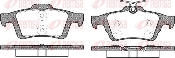 Remsa 0842.70 - Kit de plaquettes de frein, frein à disque cwaw.fr