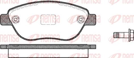 Remsa 0859.10 - Kit de plaquettes de frein, frein à disque cwaw.fr