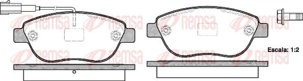 Remsa 0859.11 - Kit de plaquettes de frein, frein à disque cwaw.fr