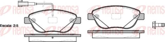 Remsa 0859.12 - Kit de plaquettes de frein, frein à disque cwaw.fr