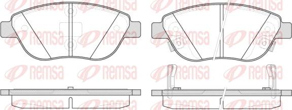 Remsa 0859.32 - Kit de plaquettes de frein, frein à disque cwaw.fr