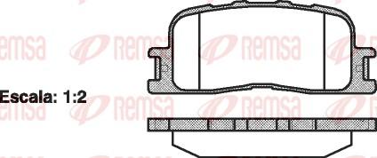 Remsa 0854.00 - Kit de plaquettes de frein, frein à disque cwaw.fr