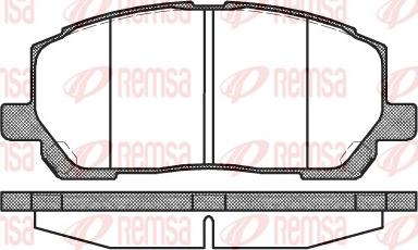 Remsa 0855.00 - Kit de plaquettes de frein, frein à disque cwaw.fr