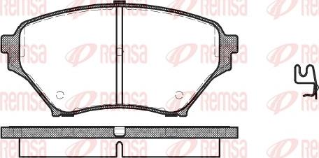 Remsa 0850.02 - Kit de plaquettes de frein, frein à disque cwaw.fr