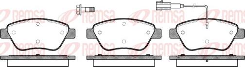 Remsa 0858.01 - Kit de plaquettes de frein, frein à disque cwaw.fr