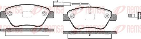 Remsa 0858.11 - Kit de plaquettes de frein, frein à disque cwaw.fr