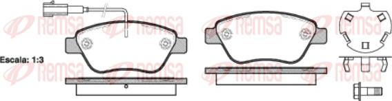 Remsa 0858.32 - Kit de plaquettes de frein, frein à disque cwaw.fr