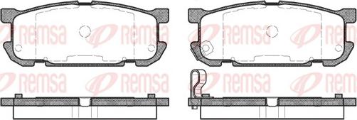 Remsa 0853.02 - Kit de plaquettes de frein, frein à disque cwaw.fr