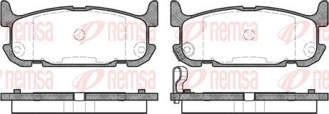 Remsa 0853.12 - Kit de plaquettes de frein, frein à disque cwaw.fr