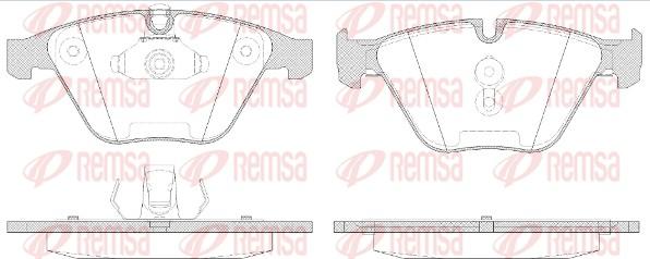 Remsa 0857.50 - Kit de plaquettes de frein, frein à disque cwaw.fr