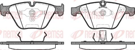 Remsa 0857.00 - Kit de plaquettes de frein, frein à disque cwaw.fr