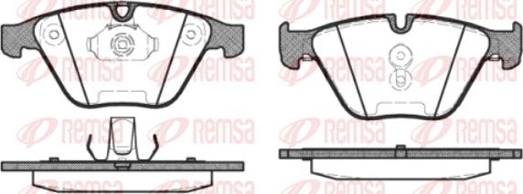 Remsa 0857.30 - Kit de plaquettes de frein, frein à disque cwaw.fr