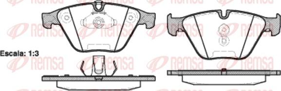 Remsa 0857.20 - Kit de plaquettes de frein, frein à disque cwaw.fr