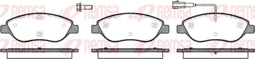 Remsa 0860.01 - Kit de plaquettes de frein, frein à disque cwaw.fr