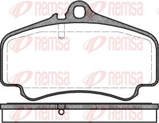 Remsa 0863.00 - Kit de plaquettes de frein, frein à disque cwaw.fr