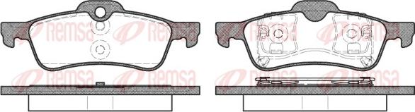 Remsa 0862.00 - Kit de plaquettes de frein, frein à disque cwaw.fr