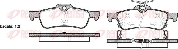 Remsa 0862.02 - Kit de plaquettes de frein, frein à disque cwaw.fr