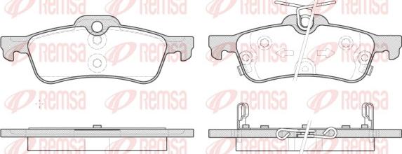 Remsa 0862.12 - Kit de plaquettes de frein, frein à disque cwaw.fr