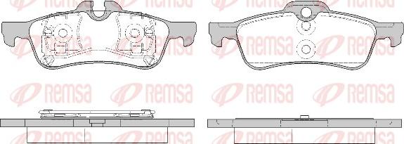 Remsa 0862.20 - Kit de plaquettes de frein, frein à disque cwaw.fr