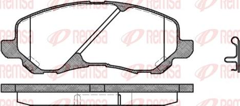 Remsa 0804.02 - Kit de plaquettes de frein, frein à disque cwaw.fr