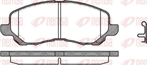 Remsa 0804.12 - Kit de plaquettes de frein, frein à disque cwaw.fr