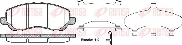 Remsa 0804.31 - Kit de plaquettes de frein, frein à disque cwaw.fr